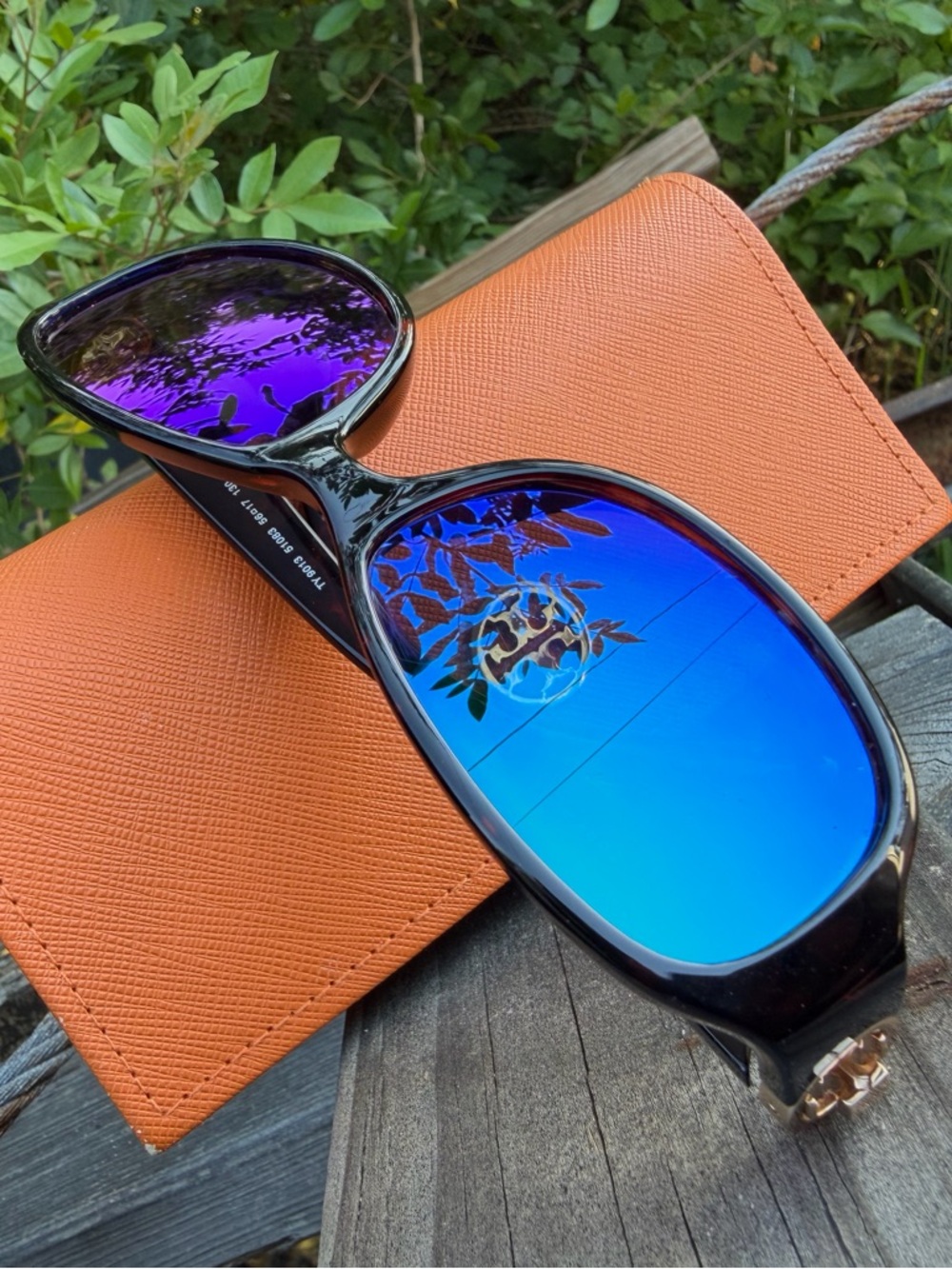 Tory Burch dark tortoise frames sunglasses w/o original lenses